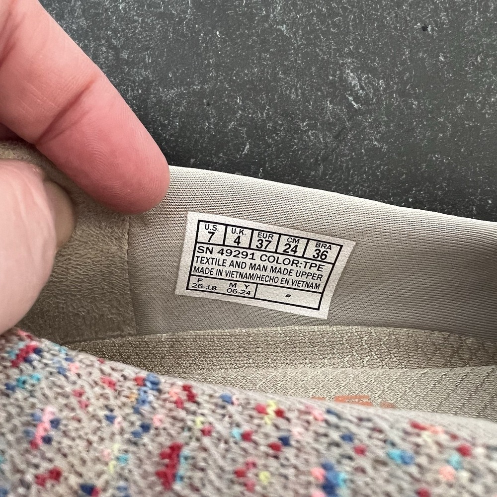 Skechers Relaxed Fit Tan and Rainbow Women's Size 7 - Roomy Toebox, Cushioned - Picture 9 of 13